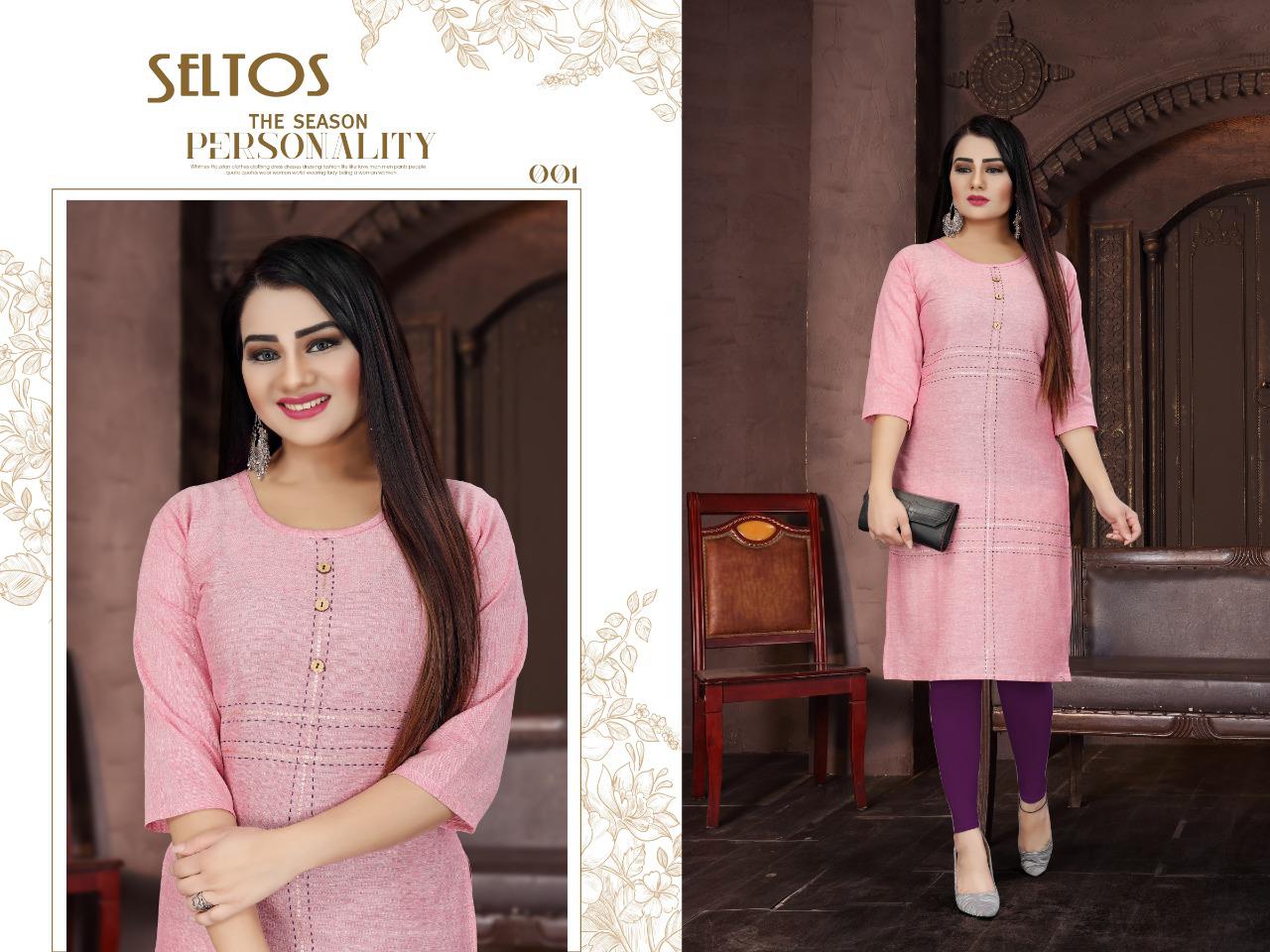 Aagya Seltos Latest Fancy Designer Casual Wear Kurti Collection